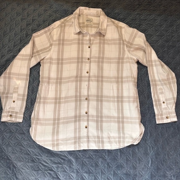 Jachs White and Gray Casual Button Down Shirt - Picture 8 of 10